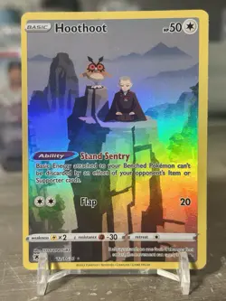 Pokemon TCG Hoothoot TG12/TG30 Swsh10: Astral Radiance Ultra Rare Full Art Holo - Image 1