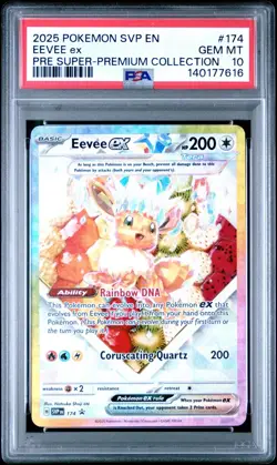 PSA 10 EEVEE EX 174 BLACK STAR PROMO PRISMATIC EVOLUTIONS SPC POKEMON 😍 - Image 1