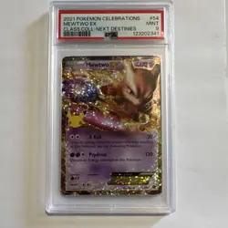 Pokemon Mewtwo EX Full Art Holo Celebrations Classic Collection 54/99 PSA 9 - Image 1