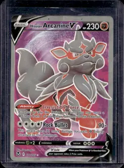 2022 Pokemon SWSH Silver Tempest Hisuian Arcanine V #179/195 - Image 1