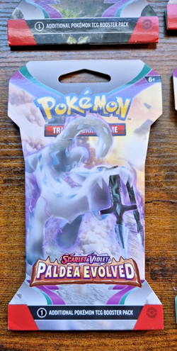 Pokemon Paldea Evolved Sleeved Booster Pack LOT of 10 Sealed Packs 171277 - Image 4