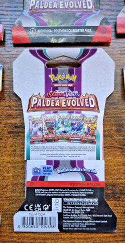 Pokemon Paldea Evolved Sleeved Booster Pack LOT of 10 Sealed Packs 171277 - Image 5