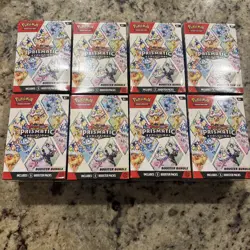 Lot of 8 Pokemon TCG Prismatic Evolutions Booster Bundle Boxes SEALED NEW - Image 1