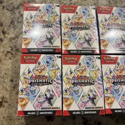 Lot of 8 Pokemon TCG Prismatic Evolutions Booster Bundle Boxes SEALED NEW - Image 2