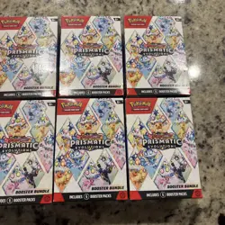 Lot of 8 Pokemon TCG Prismatic Evolutions Booster Bundle Boxes SEALED NEW - Image 3