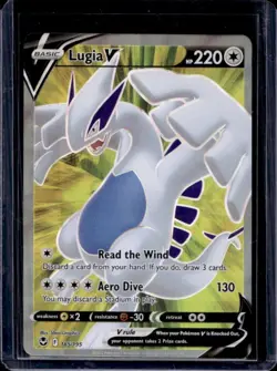 2022 Pokemon SWSH Silver Tempest Lugia V #185/195 - Image 1