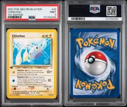 PSA 9 Chinchou 42/64 1st Edition Pokemon Neo Revelation Regular - Image 3