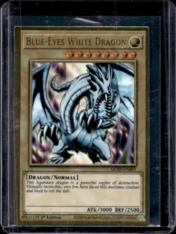 2021 Yu-Gi-Oh! El Dorado Blue-Eyes White Dragon 1st Edition #MGED-EN001 - Image 1