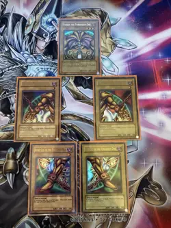 YuGiOh Exodia The Forbidden One Complete Set Original LOB Unlimited Print - Image 1