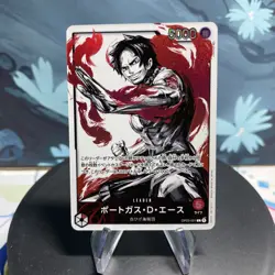 One Piece Portgas D. Ace | OP03-001 | Japanese | L Alt Art | NM - Image 1
