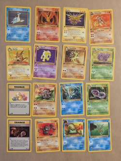Fossil 1st Edition 16 Card Lot - Holo Lapras + Raichu Zapdos Moltres + Pokemon - Image 1