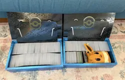 3500+ Unsearched Pokemon Card Bulk with Empty Mega Charizard Box & Accesories - Image 4