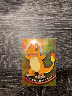 Pokemon Card: 1999 Topps #4 Charmander Holo Card - Image 1