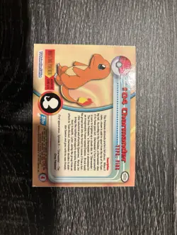 Pokemon Card: 1999 Topps #4 Charmander Holo Card - Image 4