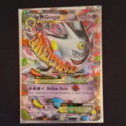 Pokemon TCG M Gengar EX Promo Holo XY166 XY Mega 210 HP Card - Image 1