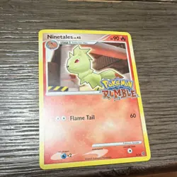 Pokemon Rumble Diglett 11/16 & Ninetales 3/16 Collectible Cards 2009 - Image 3