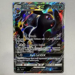 Umbreon GX SM36 Black Star Promo Holo Ultra Rare Pokemon Card LP - Image 1