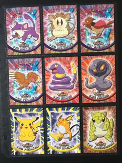 Pokemon Topps cards 1999 TV Animation Edition Series 1 complete set Charizard - Image 5