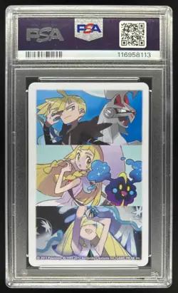 2017 Pokemon Playing Cards King of Diamonds Lillie & Solgaleo #NNO PSA 9 - Image 2