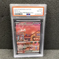 Pokemon Mew ex - 053 - SV: Scarlet & Violet 151 UPC Promo Card PSA 8 - Image 1