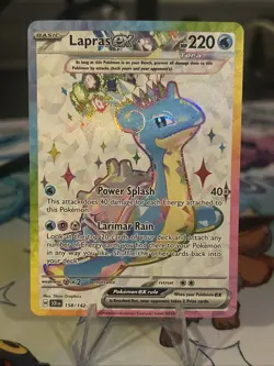 Pokemon TCG Lapras EX Full Art Ultra Rare Holo Card 158/142 Mint/Near Mint - Image 3