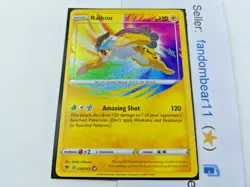 Raikou - AMAZING RARE CARD 050/185 Sword & Shield Vivid Voltage 2020 Pokemon TCG - Image 2