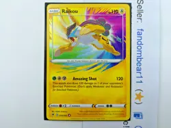 Raikou - AMAZING RARE CARD 050/185 Sword & Shield Vivid Voltage 2020 Pokemon TCG - Image 3