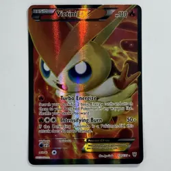 Pokemon TCG Victini EX Full Art Ultra Rare Holo Card 131/135 Plasma Storm - Image 1