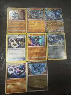 Pokemon lot of 8 cards Lucario Stamped Promos/Holo/Reverse Holo - Image 1