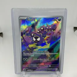 Pokemon TCG Gastly Illustration Rare IR Holo Card 177/162 Temporal Forces - Image 1