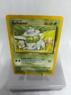 Pokemon TCG Bulbasaur Vintage Base Set, Common Card 44/102 - Image 1