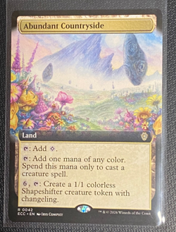 Abundant Countryside (Extended Art) Commander: Lorwyn Eclipsed MTG ECC #42 NM/M - Image 1