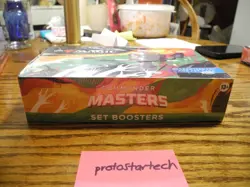 Magic The Gathering Commander Masters Set Booster Box - 24 Set Boosters SEALED 195166216805 - Image 1