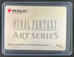 2025 Magic Final Fantasy Hydaelyn Mothercrystal Art Series Gold Signature #34/53 - Image 2