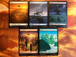 MTG 5 x Full-Art Basic Land Avatar: The Last Airbender Near-Mint!! - Image 1