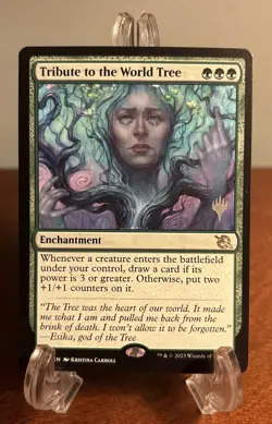 MTG Tribute to the World Tree *PROMO* - March of the Machine #211 Regular LP - Image 1