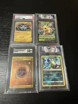 Pokemon TCG 4 Slabs Leafeon V 13/159 PSA 9 Stamped Magneton Promo 153 Sneasler - Image 1