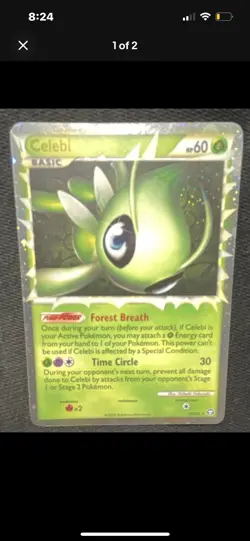 Pokemon TCG 2010 Celebi Umbreon Holo Basic Stage 1 English 2 Card Lot - Image 1