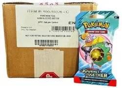 Pokemon Scarlet & Violet Journey Together Sleeved Booster 144 Pack Case #XYD - Image 1