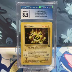 Pokemon Electabuzz | 2 | WOTC Black Star Movie Promo | CGC 8.5 - Image 1