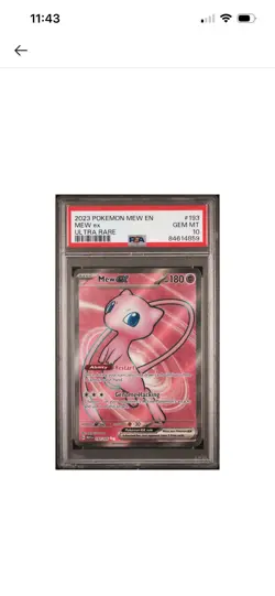 PSA 10 Mew ex 193/165 Full Art - Pokemon Scarlet & Violet: 151 ENGLISH - Image 1