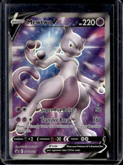 2019-2023 Pokemon SWSH Black Star Promos Mewtwo V #SWSH229 - Image 1