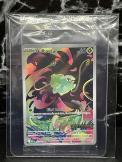 Bulbasaur 133/132 - Mega Evolution - Sealed Stamped Promo Pokemon Box Topper #2 - Image 1