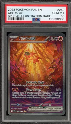 Pokemon Chi-Yu ex Paldea Evolved Special Illustration Rare #259 PSA 10 Gem Mint - Image 1