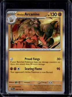 2024 Pokemon Twilight Masquerade Hisuian Arcanine #100/167 - Image 1