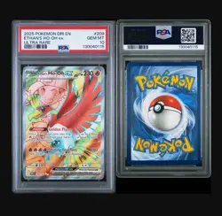 2025 POKEMON DRI EN-DESTINED RIVALS ULTRA RARE #209 ETHAN'S HO-OH EX PSA 10 - Image 1