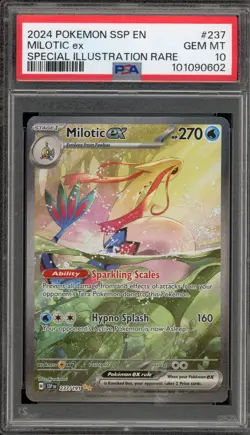 Pokemon Milotic ex Surging Sparks Special Illustration Rare #237 PSA 10 Gem Mint - Image 1