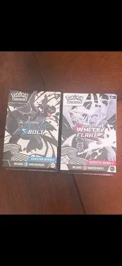 Pokemon Black Bolt and White Flare Booster Bundle Set of 2 Factory Sealed New - Image 1
