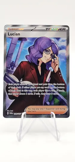 Pokemon TCG Lucian 208/167 Twilight Masquerade Special Illustration Rare NM - Image 1