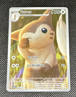 Pokemon TCG - Furret 168/159 Sv09: Journey Together Holo Full Art Holo NM - Image 1